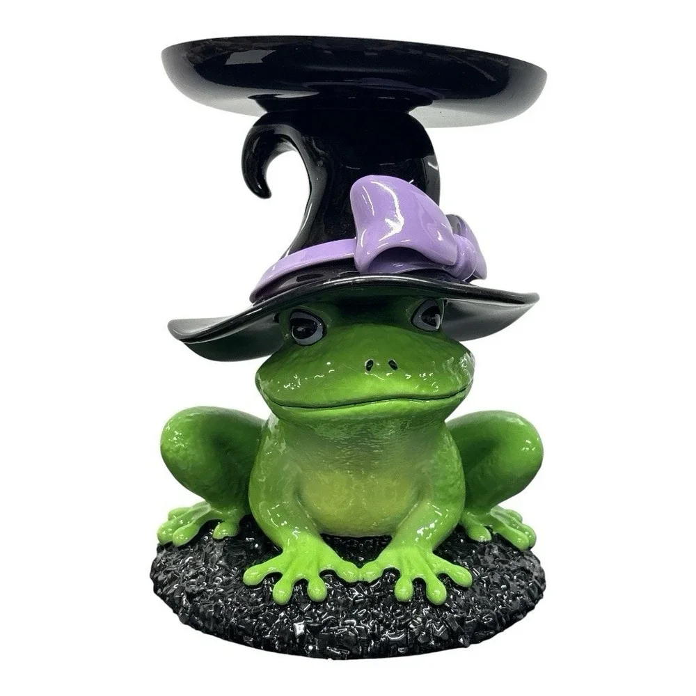 Bath & Body Works Magical Frog Witch Hat 3-Wick Candle Holder Pedestal 2025‎ NEW